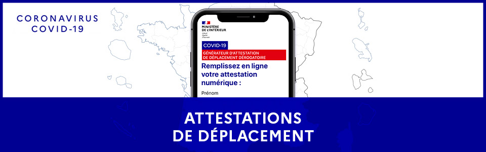 Attestations de déplacements