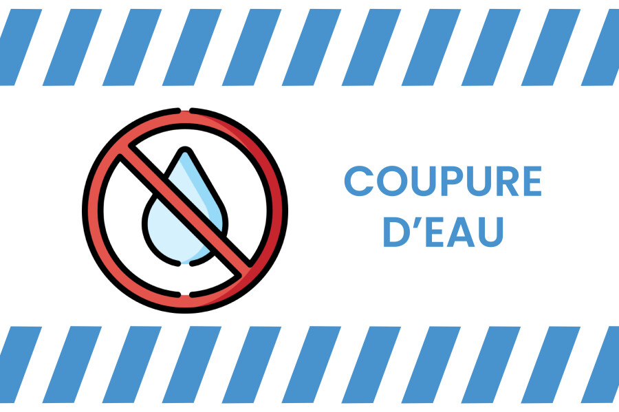 Coupure d&rsquo;eau le 23 décembre